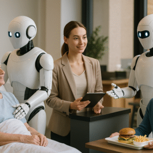 Robôs realizando tarefas humanas | Art Labs Agência Digital